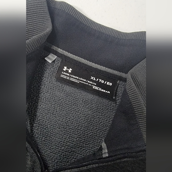 Under Armour Quarter Zip Sweatshirt Gray Size XL - Picture 4 of 4